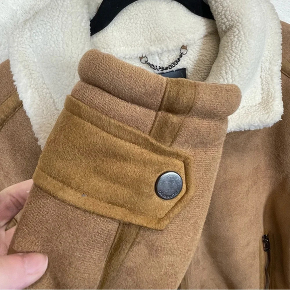 Blank NYC Snowed In Faux Fur Lined Jacket men’s small - Picture 7 of 14